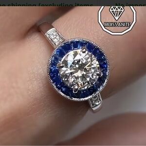 Moissanite engagement ring